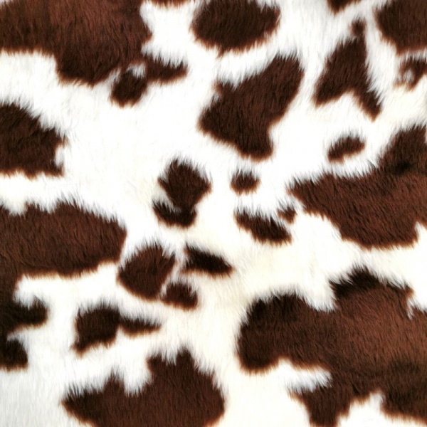 Novelty Fur Brown Cow Fur